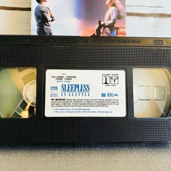 SLEEPLESS IN SEATTLE VHS Home Video Tape Starring Tom Hanks - Picture 4 of 5